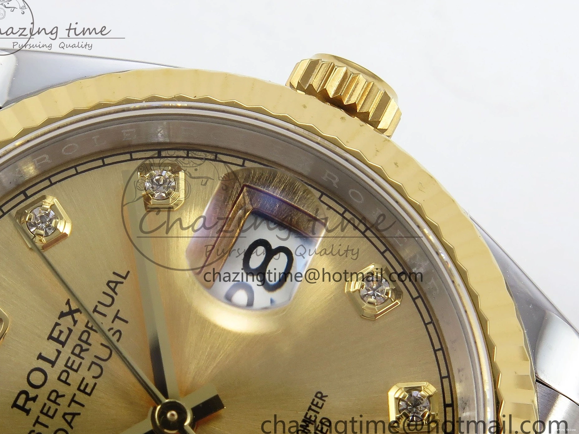 0107 DateJust 36 126233 APF 1:1 Best Edition 904L Steel YG Diamonds Dial on SS YG Jubilee Bracelet VR Unisex 1592